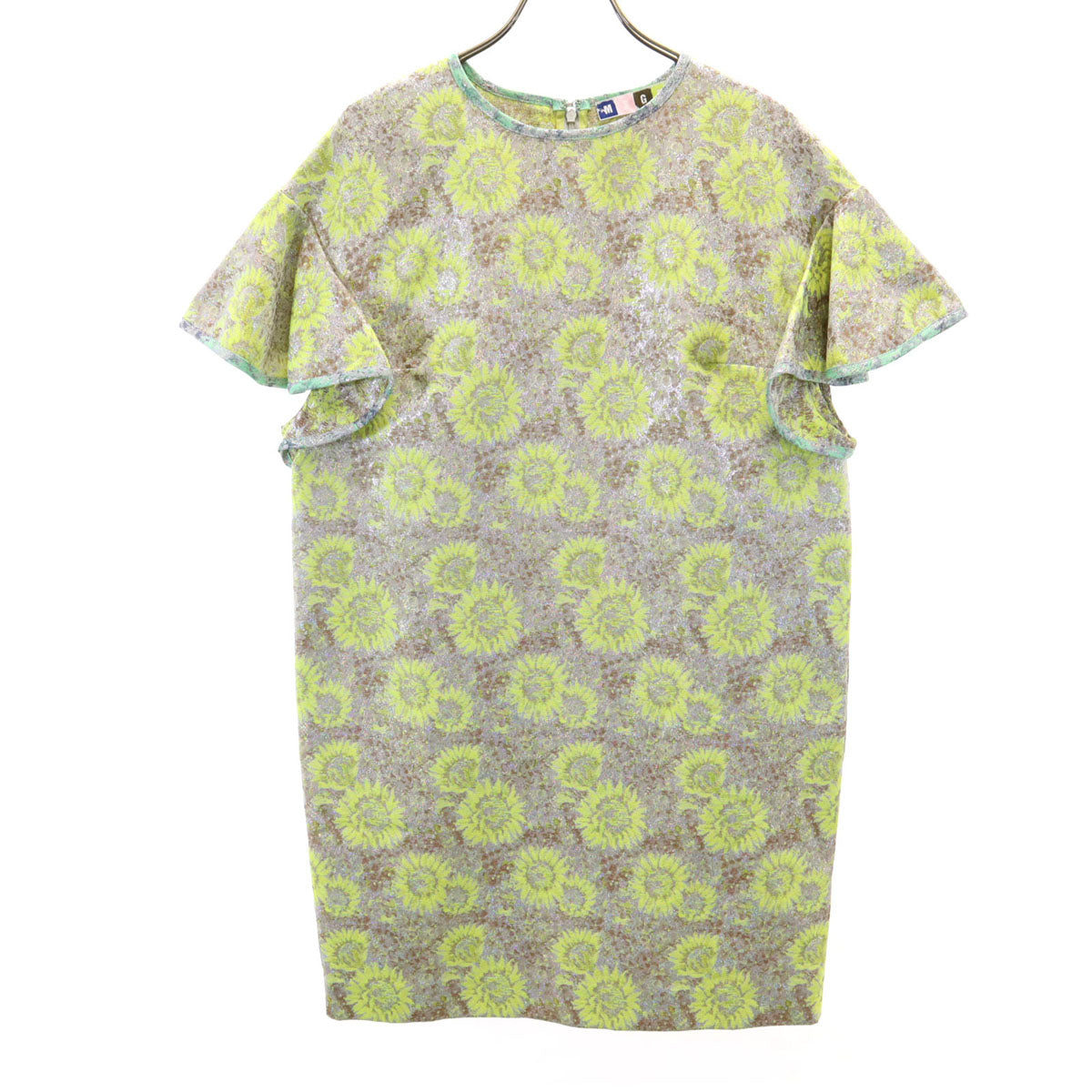 MSGM エムエスジーエム イタリア製 半袖 ワンピース 40 イエロー系 レディース