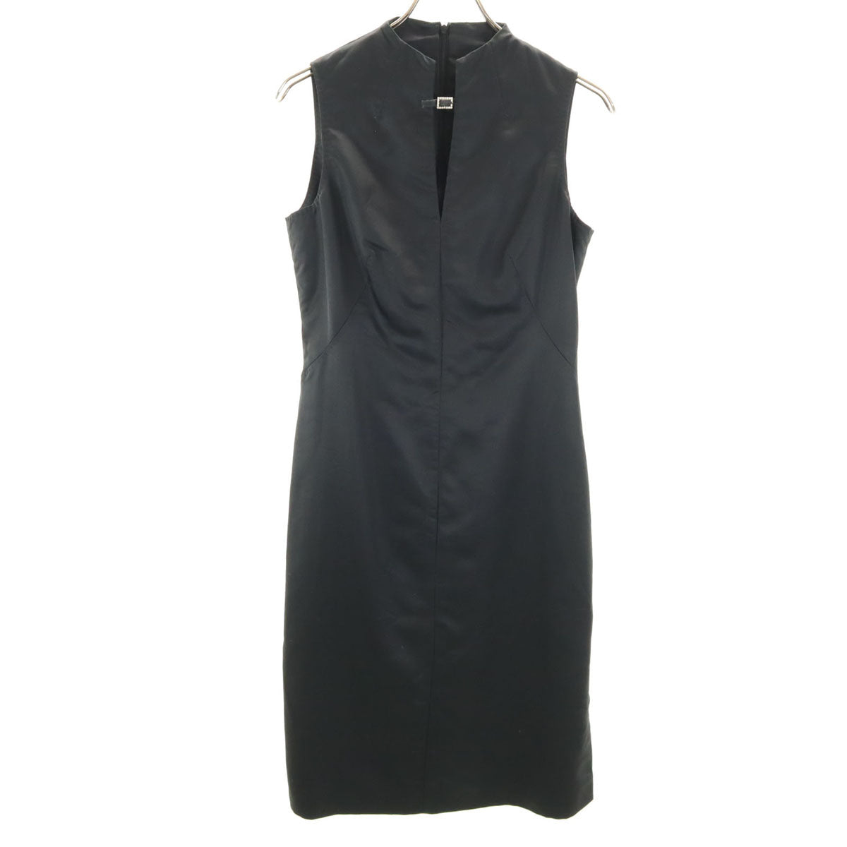 Versus ヴェルサス VERSACE イタリア製 ノースリーブ ワンピース 42 ブラック系 レディース