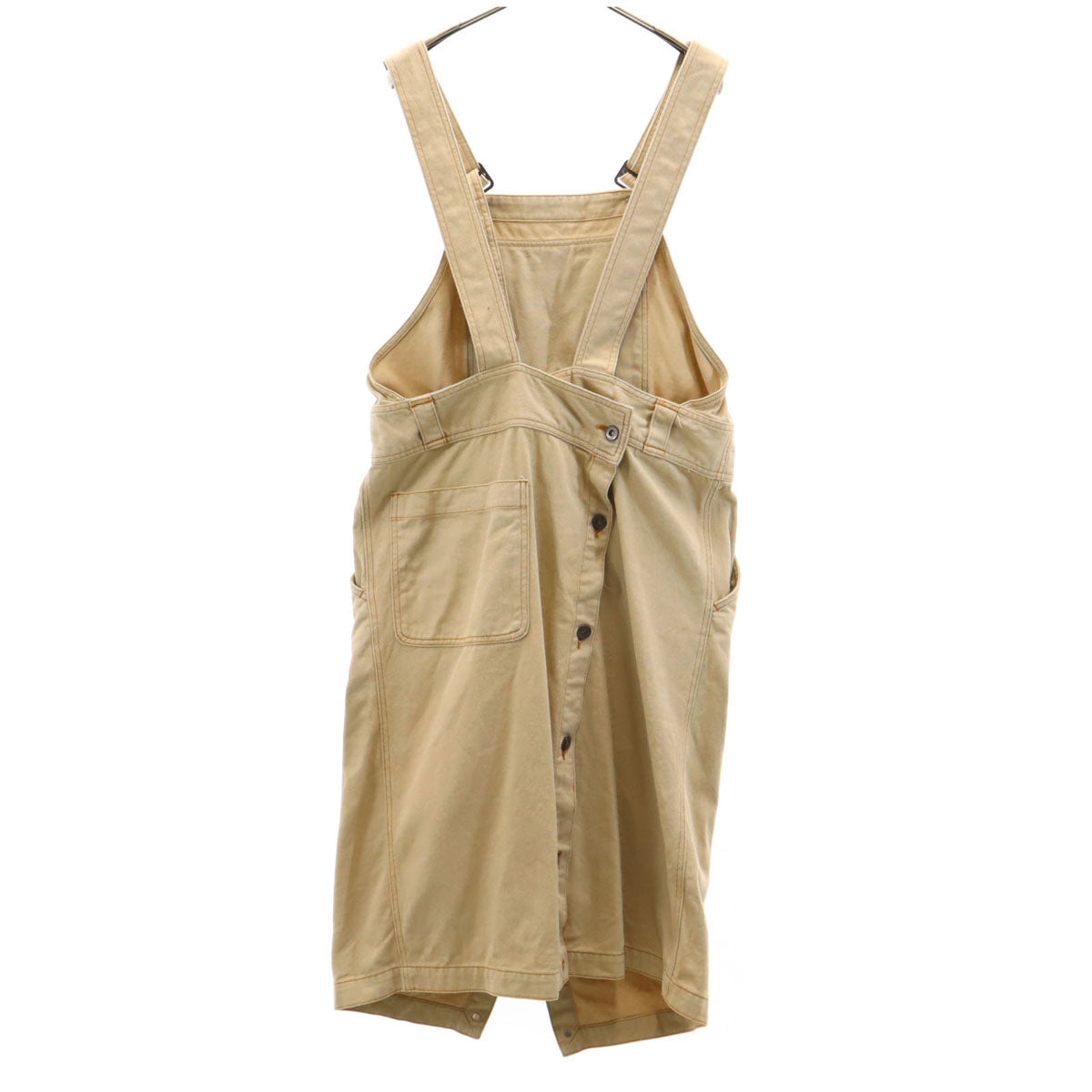 i.s. ISSEY MIYAKE アイエス イッセイミヤケ 90s 日本製 オールド ジャンパースカート M ベージュ 2WAY レディース