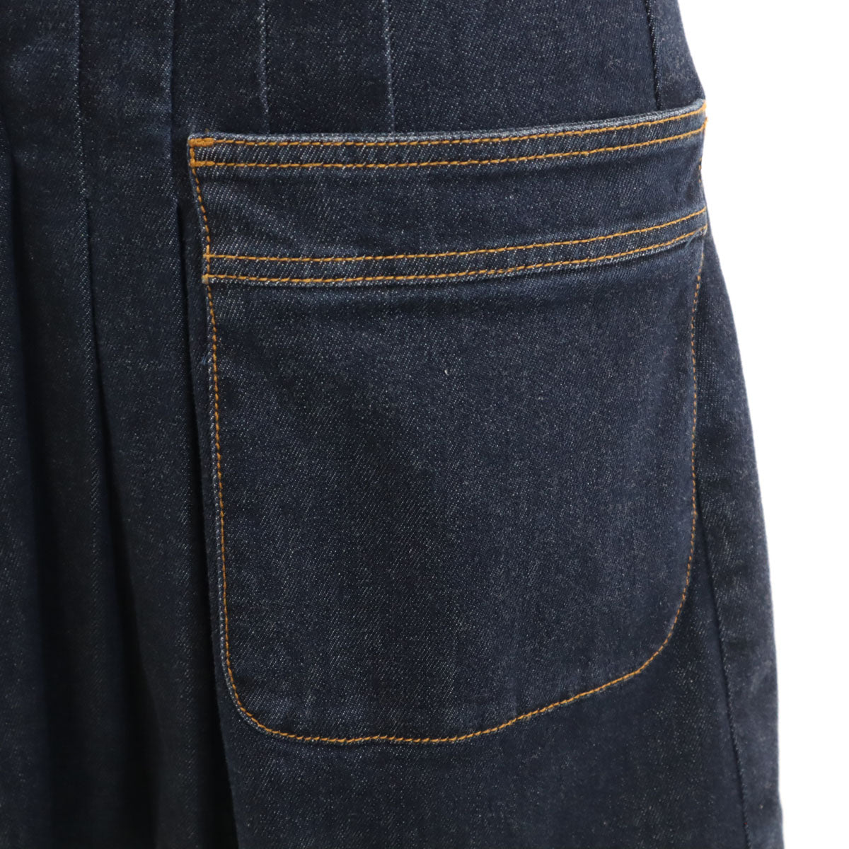 FENDI フェンディ イタリア製 半袖 デニム ミニワンピース 40 インディゴ レディース