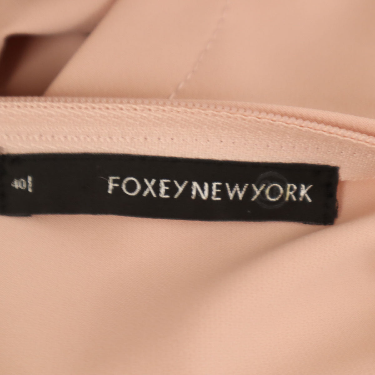 未使用 FOXEY NEW YORK フォクシーニューヨーク 日本製 ノースリーブ ワンピース 40 ピンク レディース