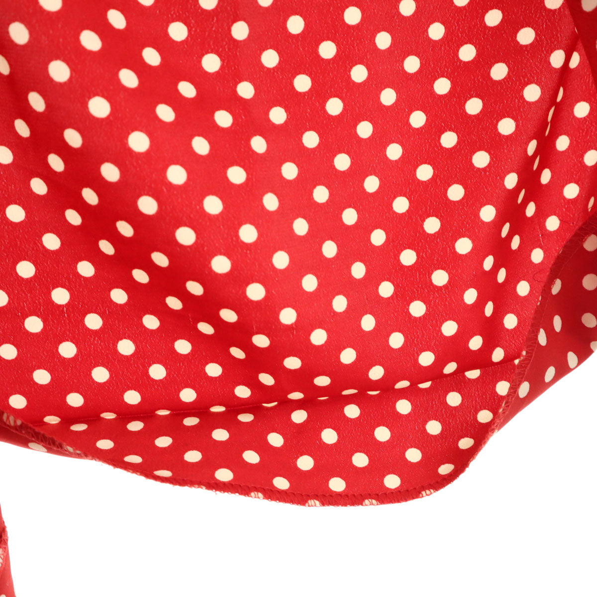 PINK HOUSE ピンクハウス 水玉 ノースリーブ ロングワンピース レッド系 レディース