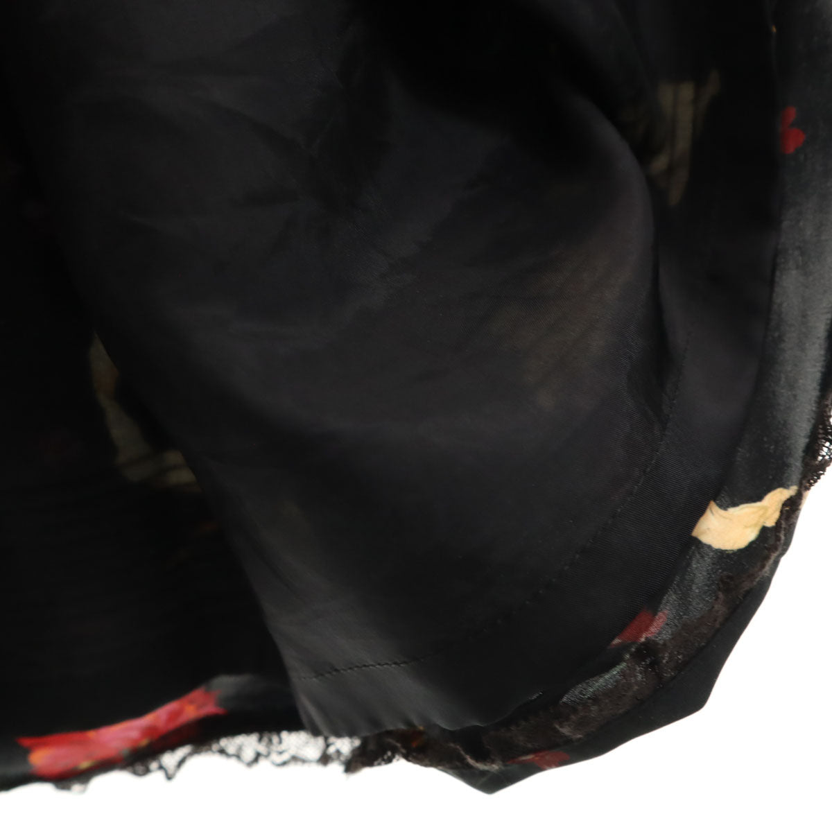 PINK HOUSE ピンクハウス 花柄 ノースリーブ ロングワンピース ブラック系 レディース