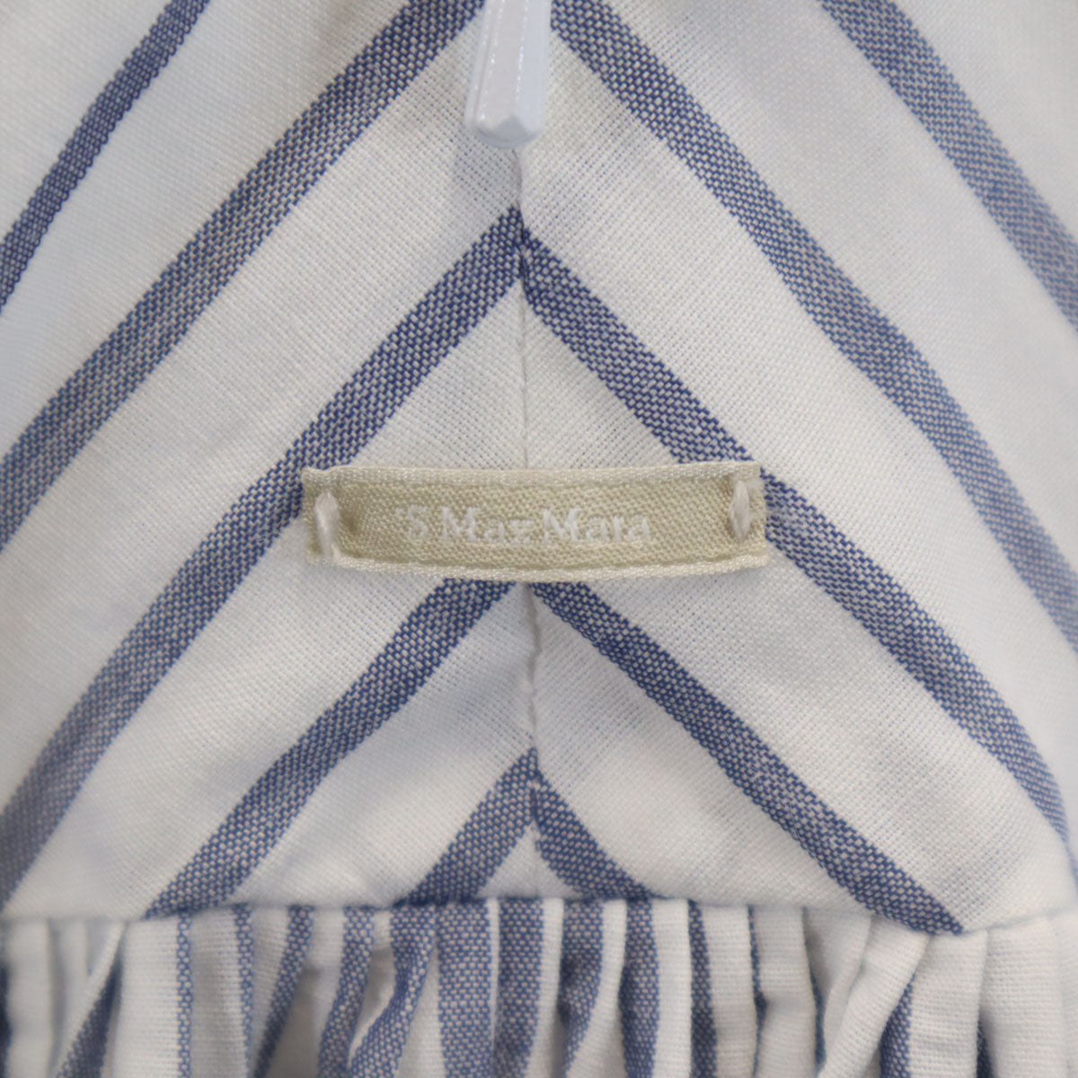 S Max Mara エスマックスマーラ リネンブレンド ノースリーブ ワンピース 40 白系 レディース