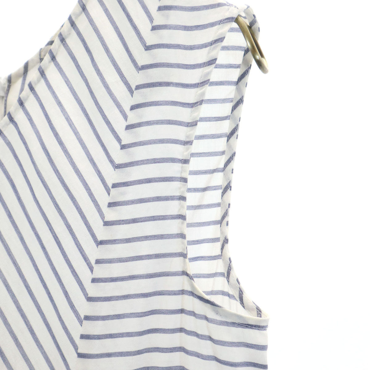 S Max Mara エスマックスマーラ リネンブレンド ノースリーブ ワンピース 40 白系 レディース