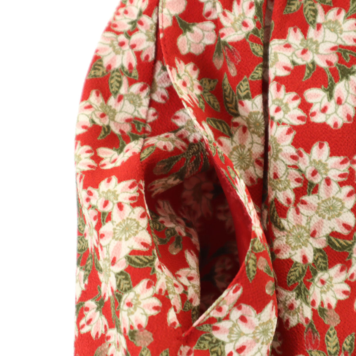 PINK HOUSE ピンクハウス 花柄 半袖 ワンピース レッド