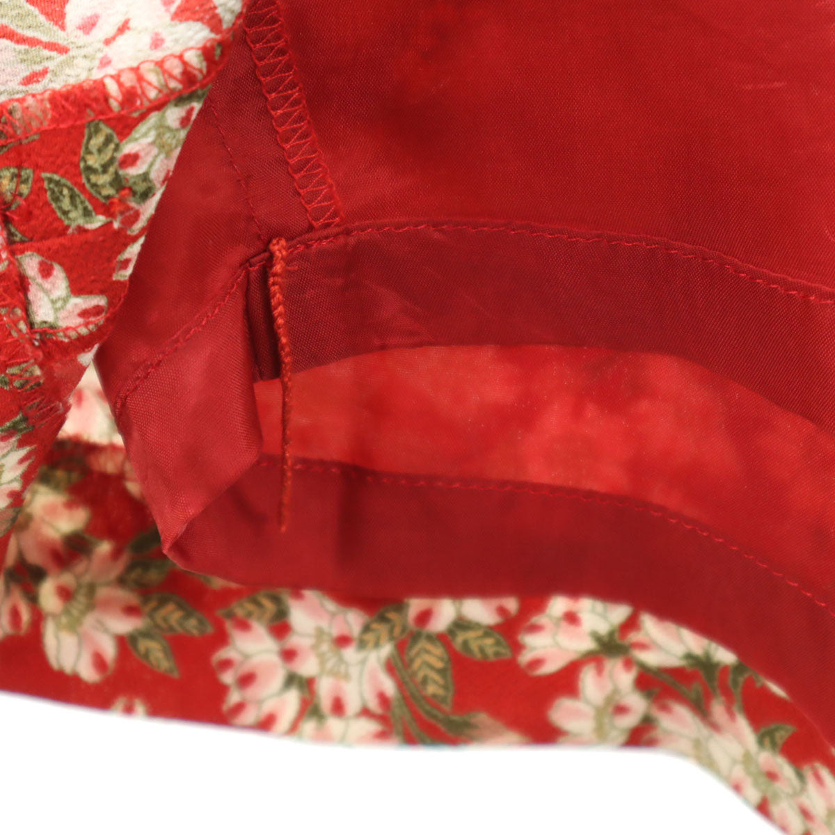 PINK HOUSE ピンクハウス 花柄 半袖 ワンピース レッド