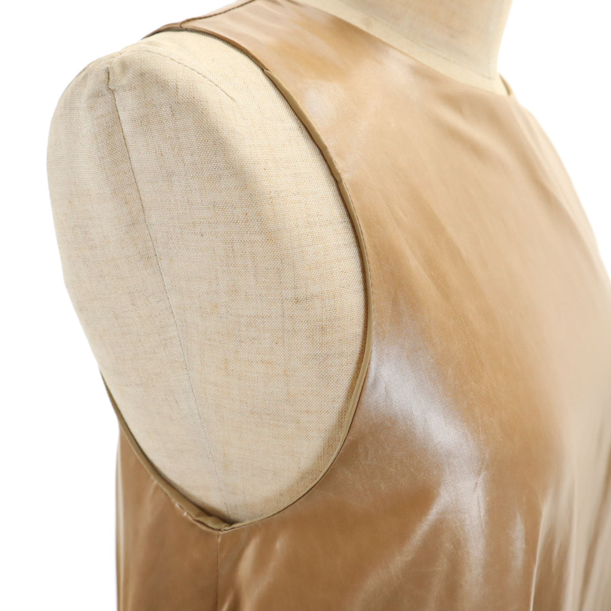 old honey オールドハニー 日本製 ノースリーブ アンサンブル ベージュ系 ロングワンピース レディース