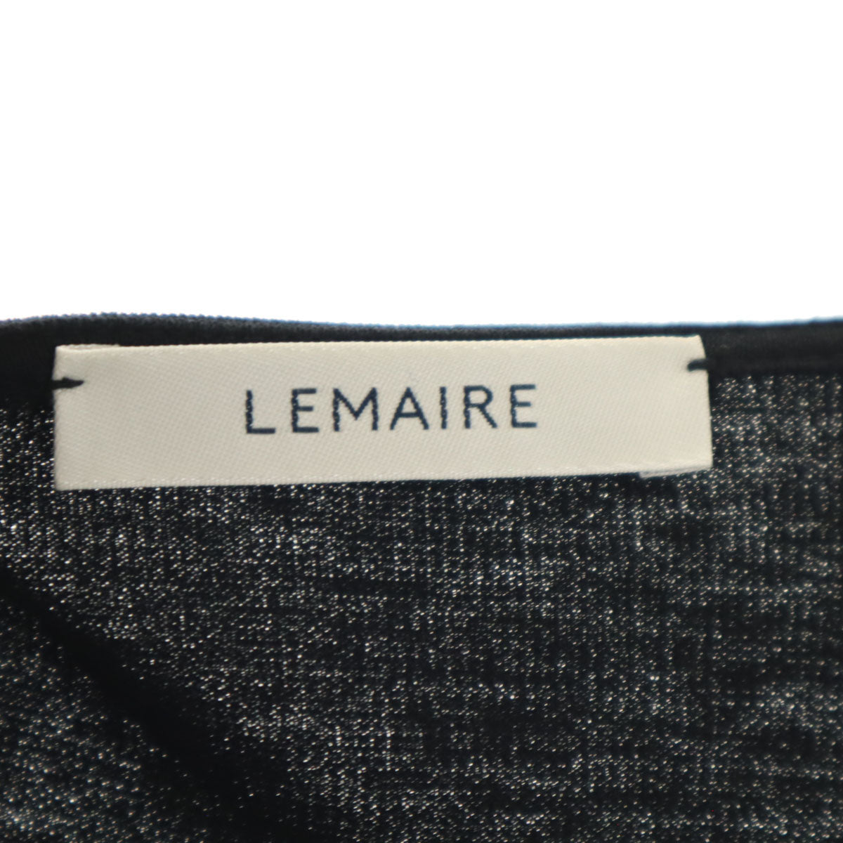 LEMAIRE ルメール ノースリーブ ロングワンピース M 黒 レディース