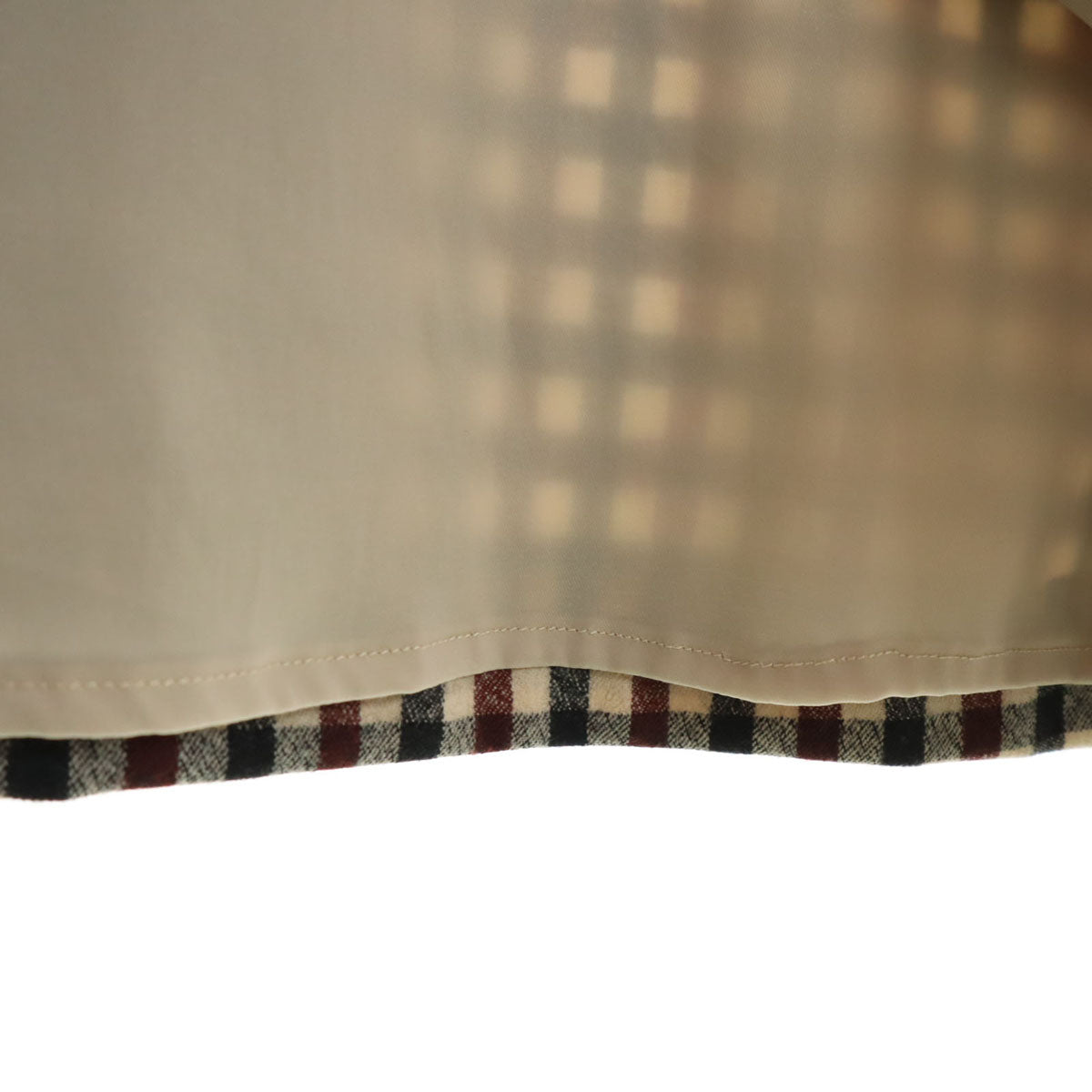 MAX MARA Weekend マックスマーラウィークエンド ウールブレンド チェック柄 半袖 ワンピース 38 グレー系 レディース