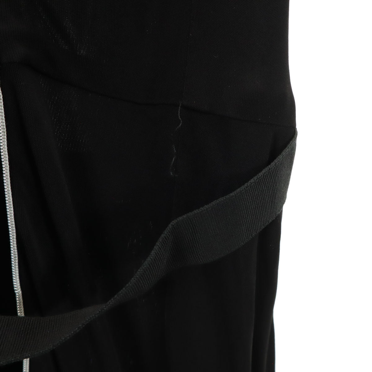 DOLCE&GABBANA ドルチェアンドガッバーナ イタリア製 半袖 Vネック ワンピース 42 ブラック レディース