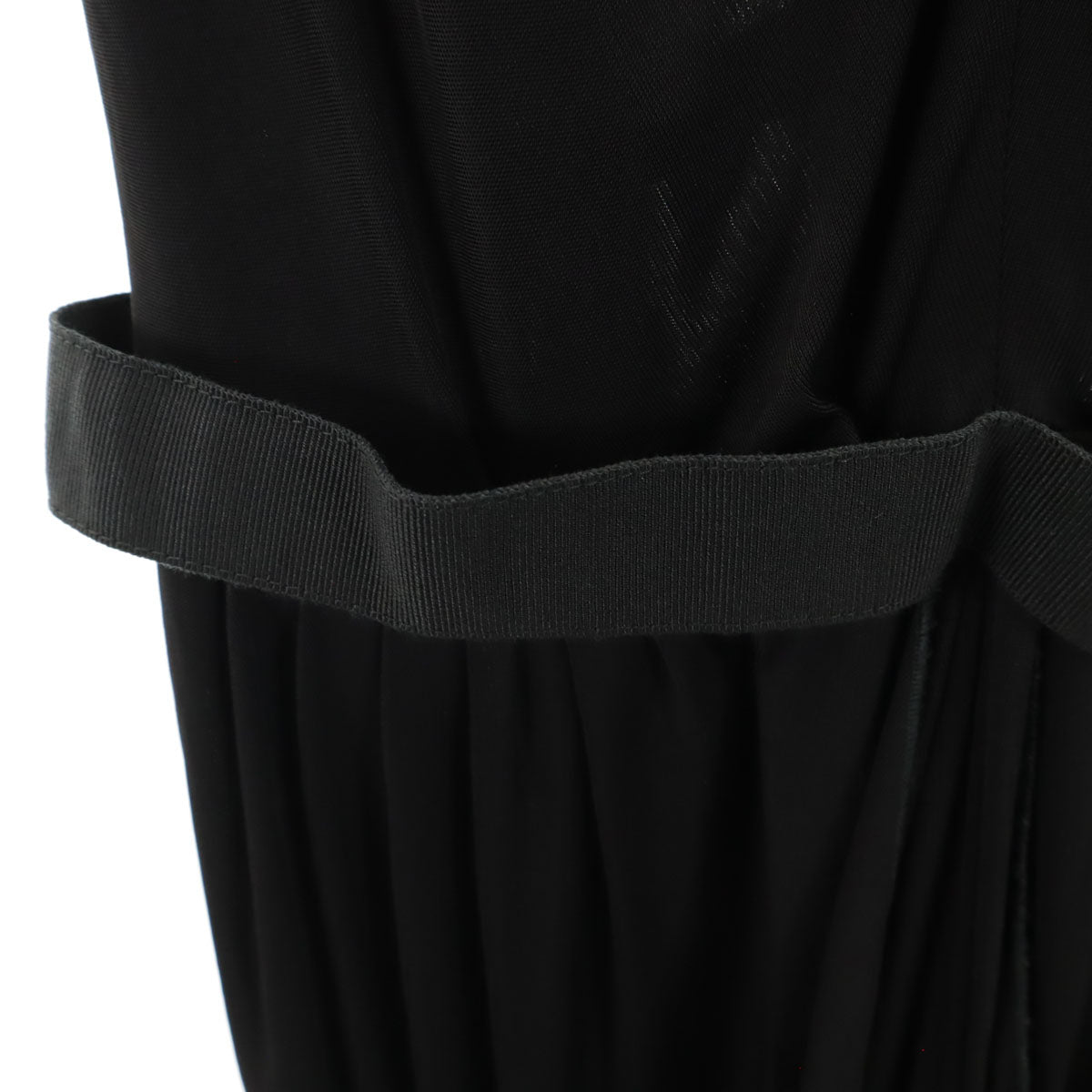 DOLCE&GABBANA ドルチェアンドガッバーナ イタリア製 半袖 Vネック ワンピース 42 ブラック レディース