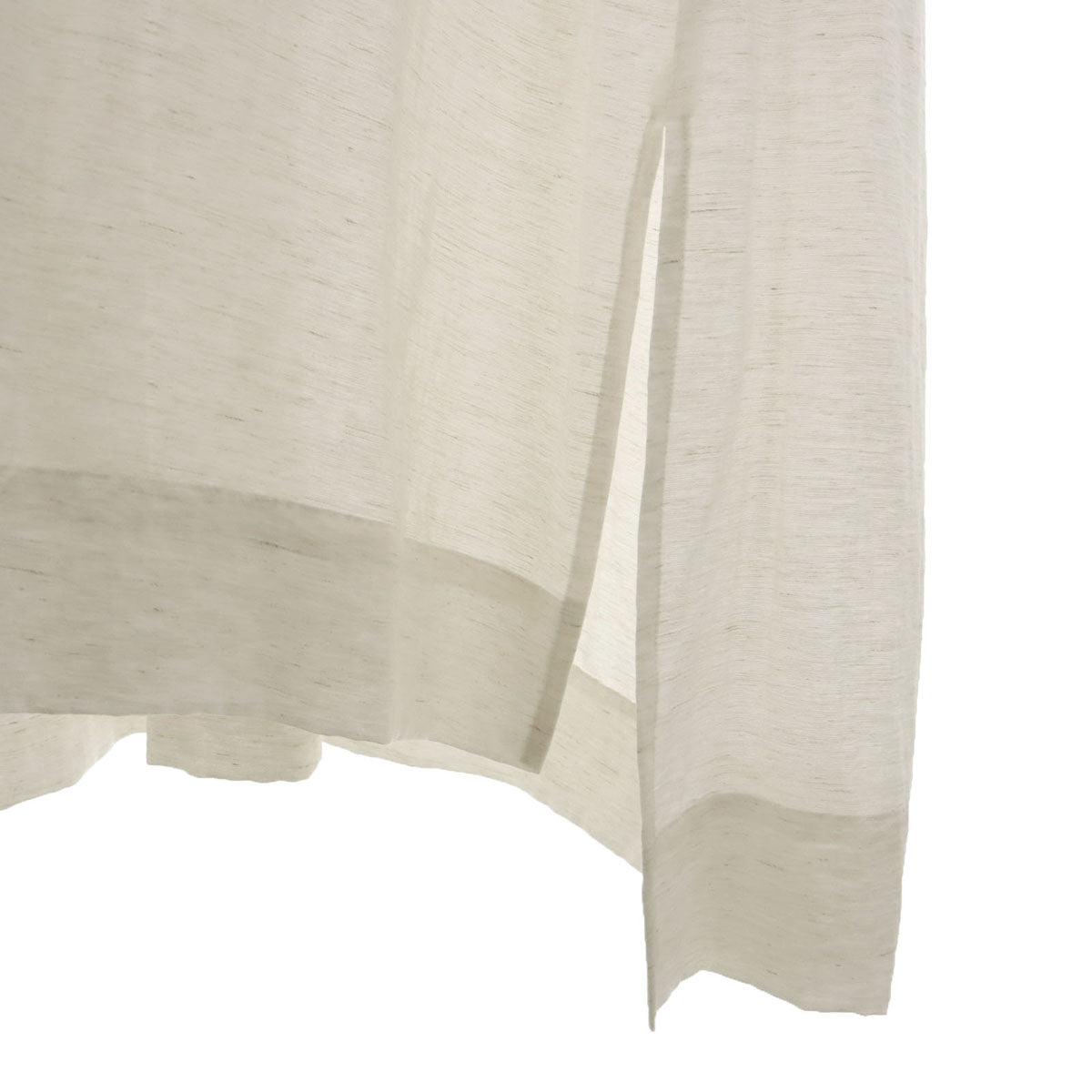 未使用 PLUS OTO.HA プラスオトハ 5分袖 Vネック ロングワンピース 2 オフホワイト レディース