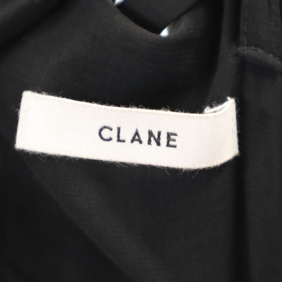 CLANE クラネ キャミワンピース 1 ブラック系 バックファスナー レディース