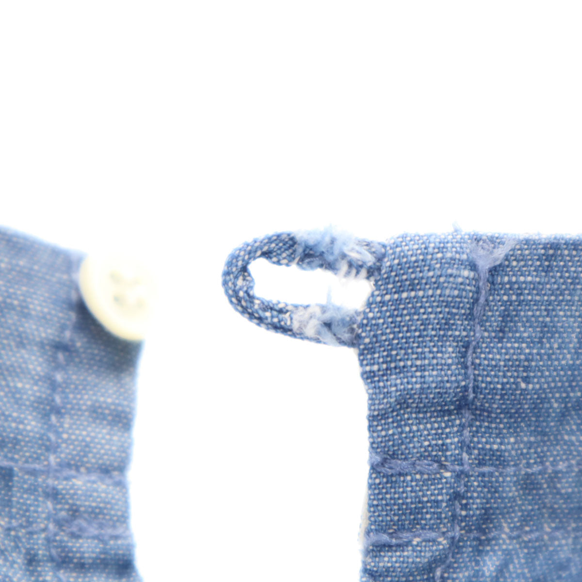 tsumugi ツムギ 半袖 ダンガリー ワンピース F ブルー系 レディース