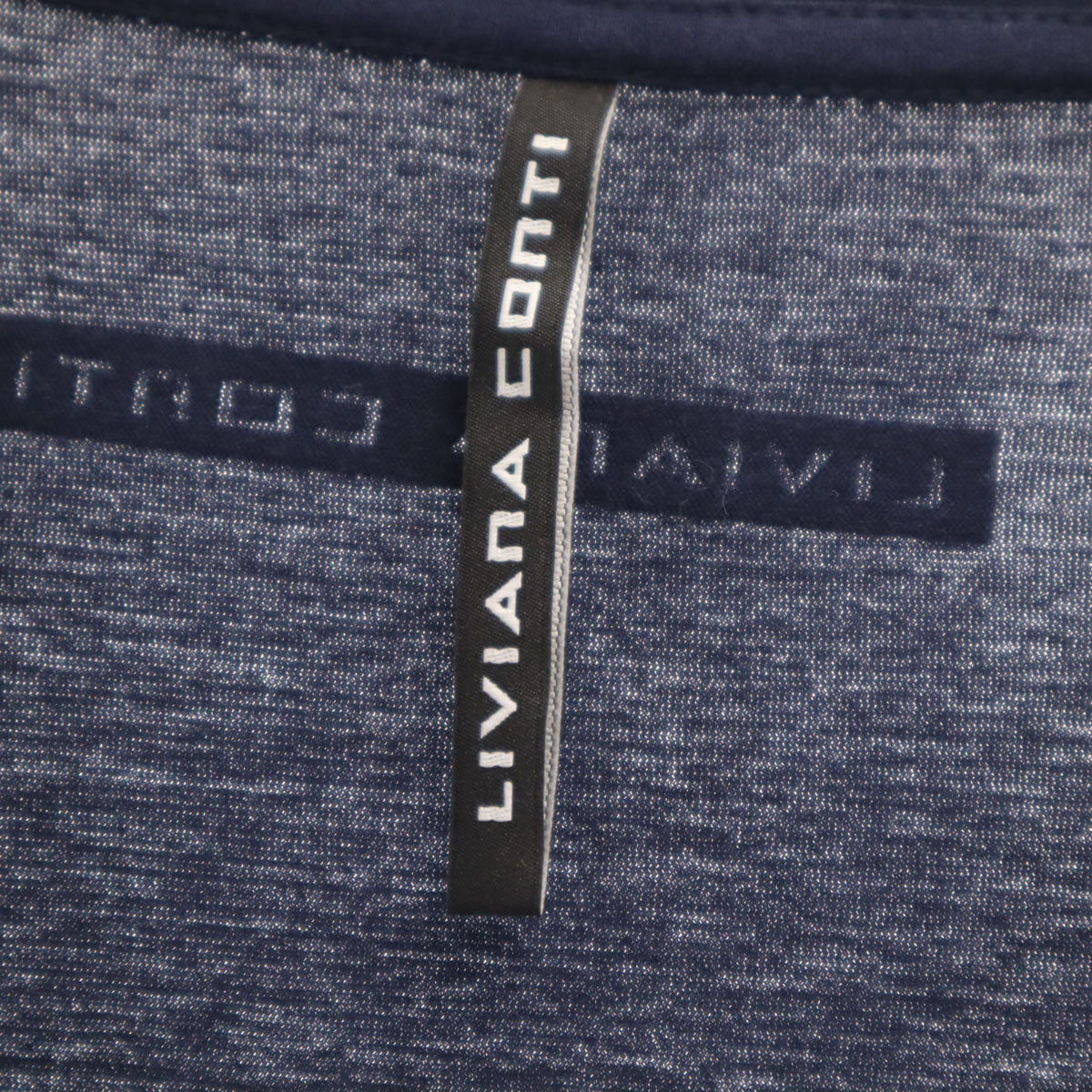 LIVIANA CONTI リビアナコンティ 半袖 ワンピース S ネイビー レディース