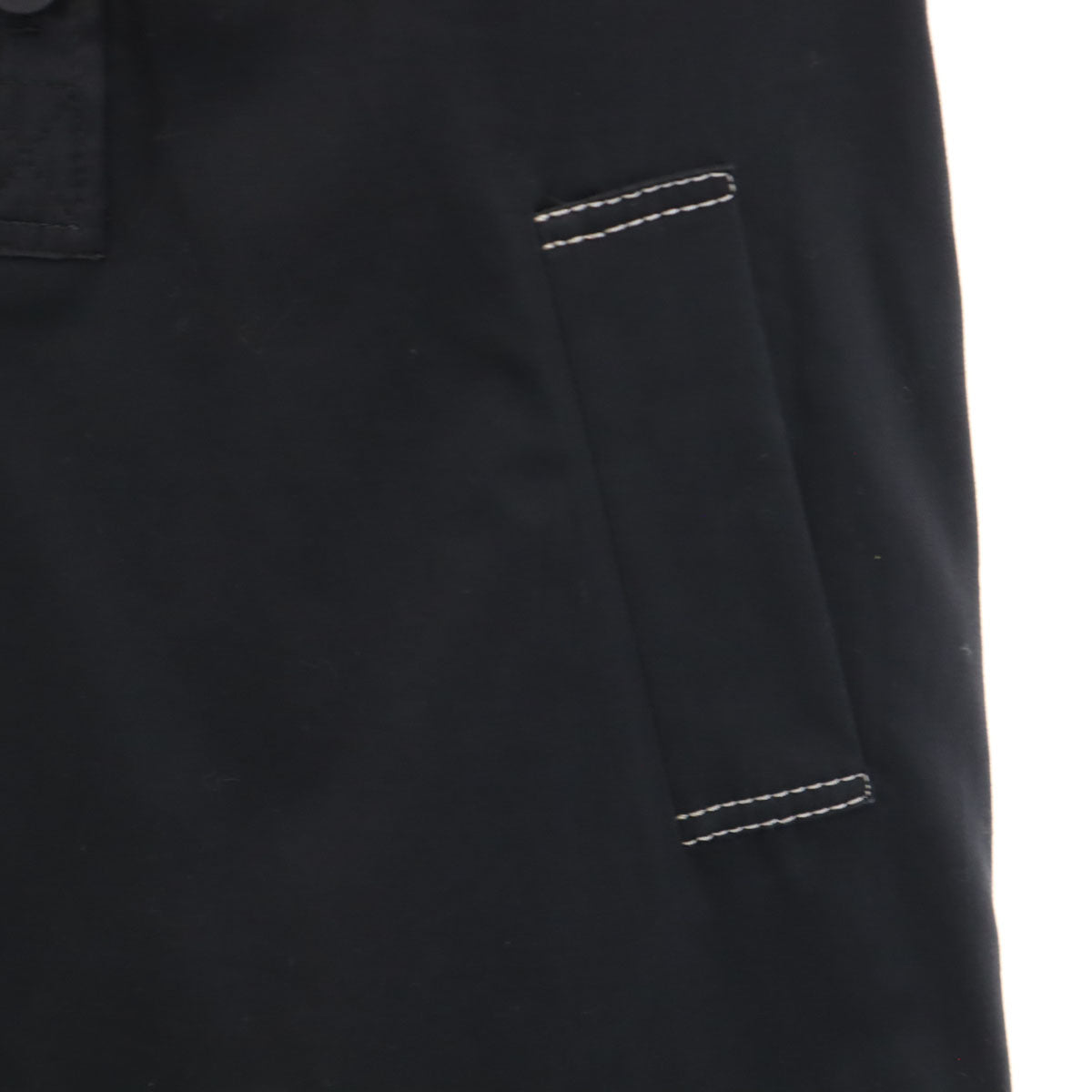 MICHEL KLEIN ミッシェルクラン リネンブレンド 5分袖 シャツワンピース 38 ブラック プルオーバー レディース