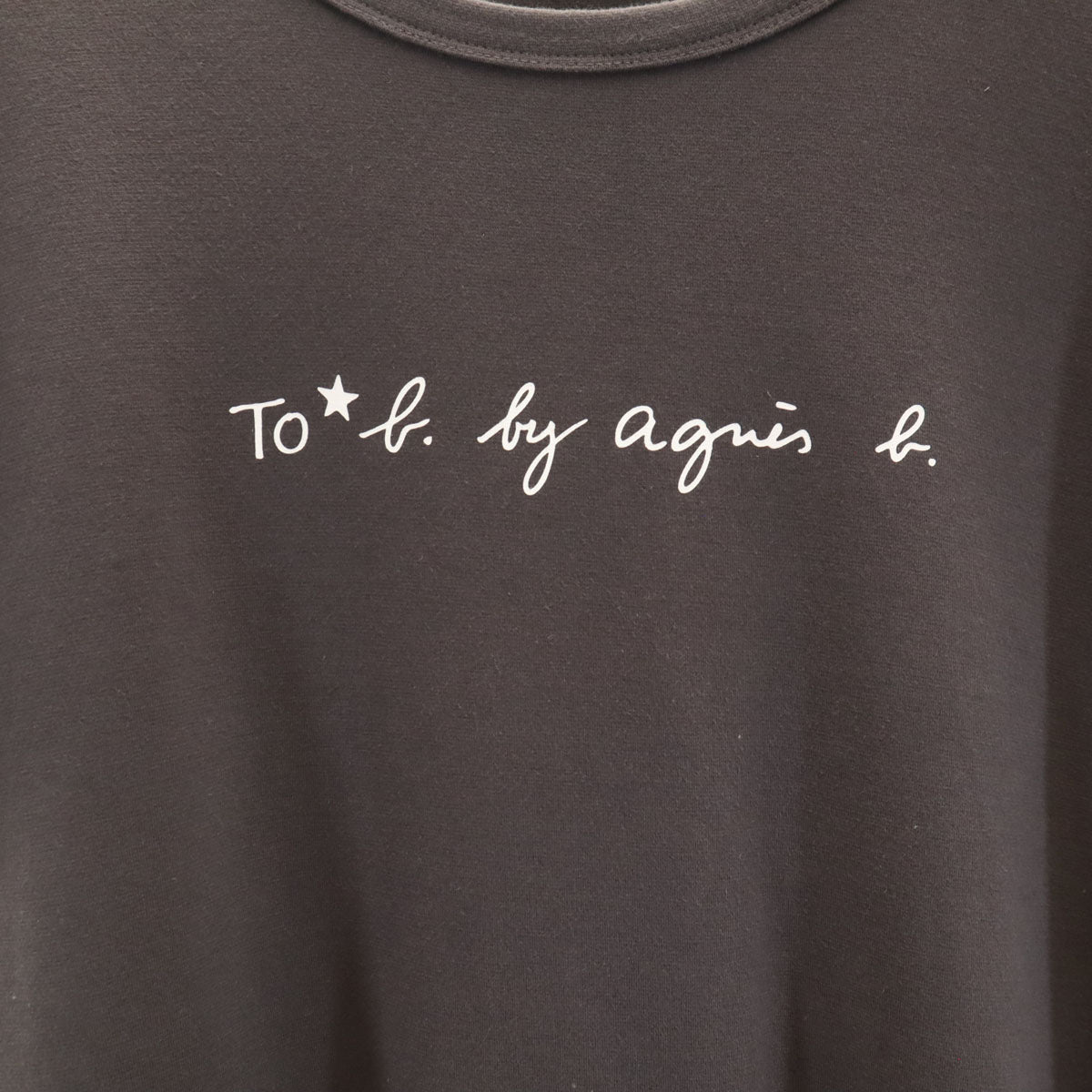 To b. by agns b トゥービーバイアニエスベー 半袖 ワンピース 36 チャコール レディース