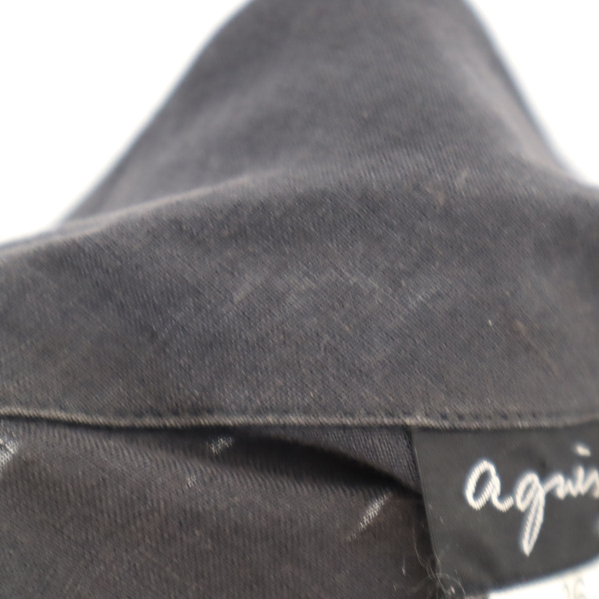 agnes b. アニエスベー フランス製 リネン 半袖 シャツワンピース 36 チャコール レディース