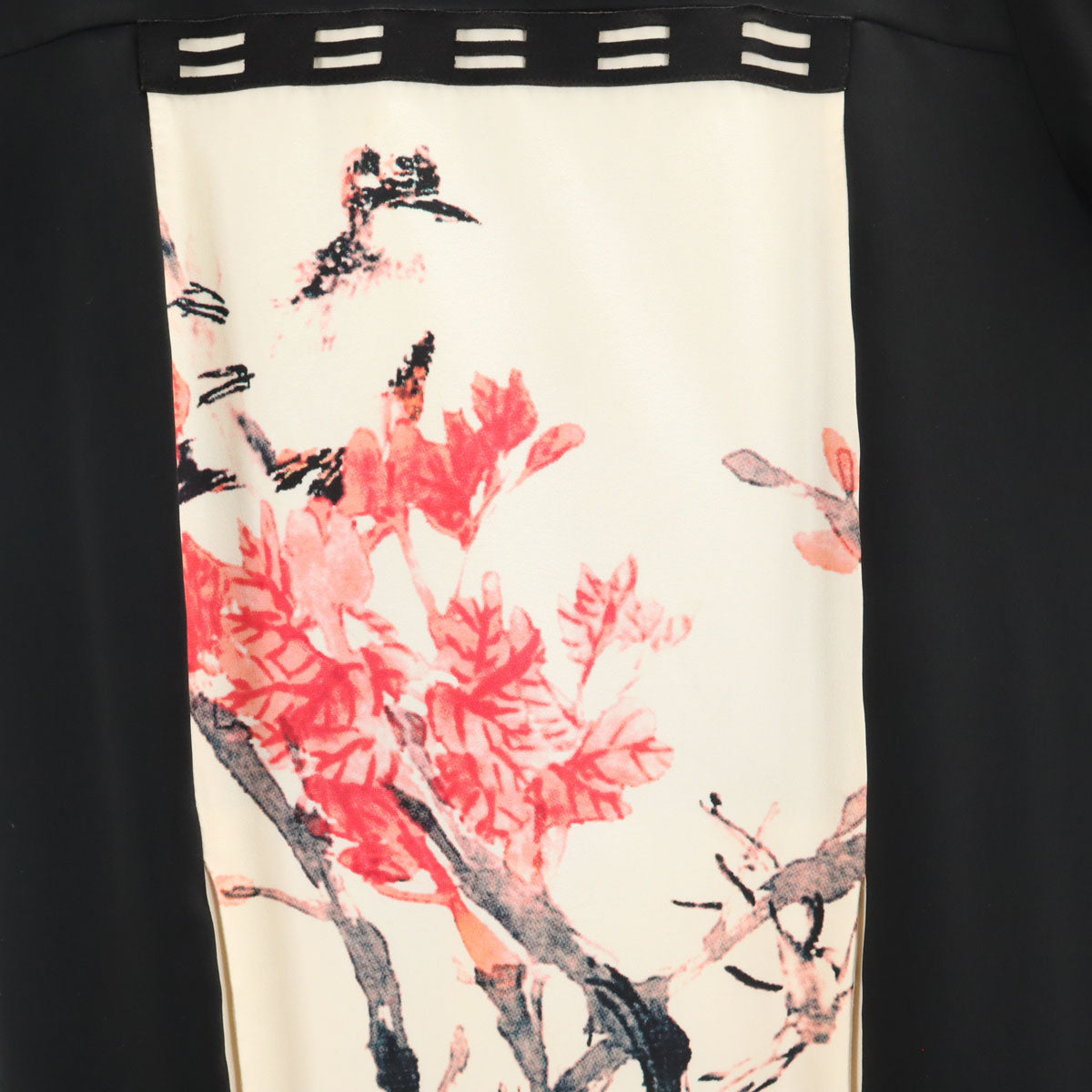 VIVIENNE TAM ヴィヴィアンタム 半袖 膝丈ワンピース 1 黒 レディース