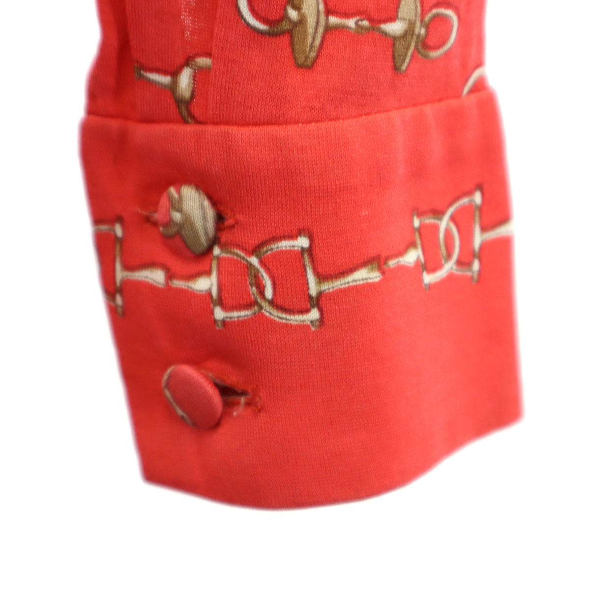 HERMES エルメス 80s フランス製 ヴィンテージ 総柄 長袖 シャツ