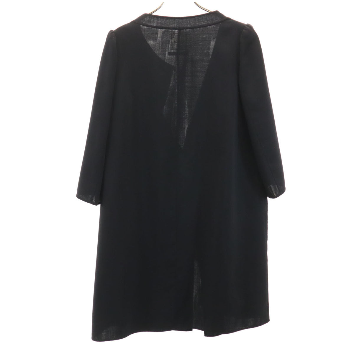 DAISY LIN For FOXEY デイジーリンフォーフォクシー 日本製 セレモニー コート 40 ブラック レディース