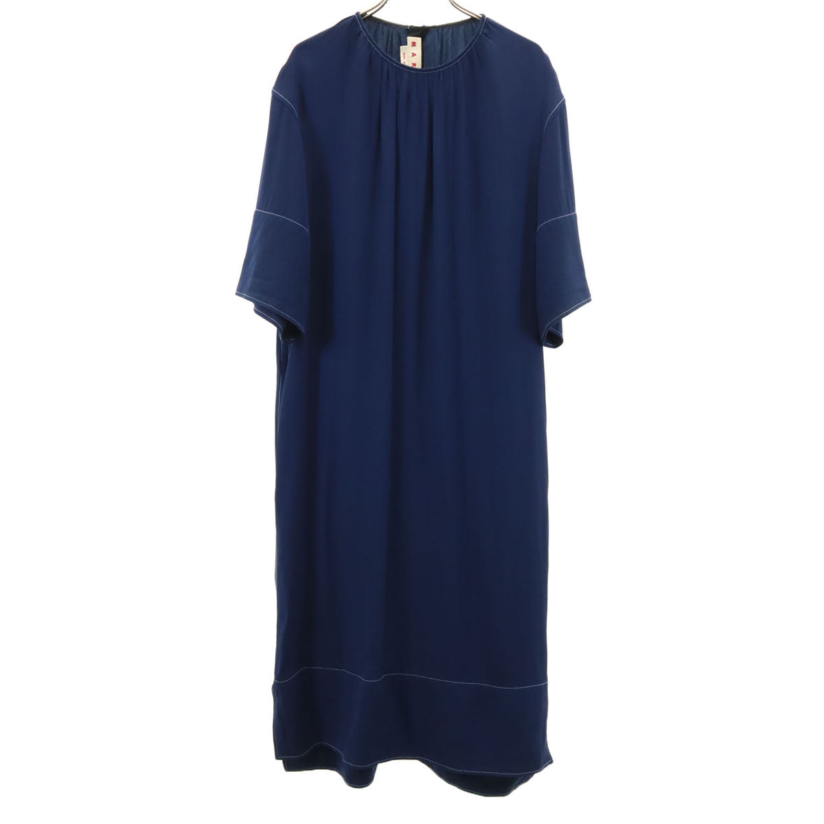 MARNI マルニ イタリア製 5分袖 ワンピース 40 ネイビー レディース