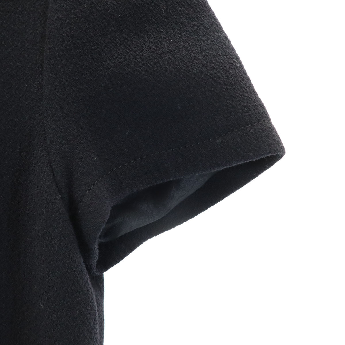 PRADA プラダ イタリア製 半袖 ワンピース 38 ブラック レディース