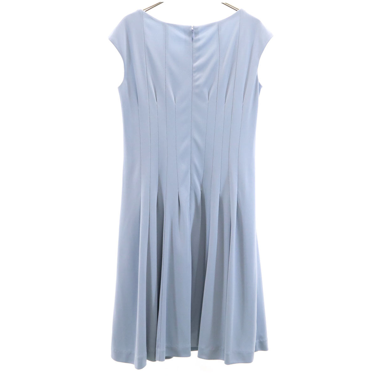 CHRISCELIN クリスセリーン 日本製 フレンチスリーブ ワンピース 38 水色 レディース