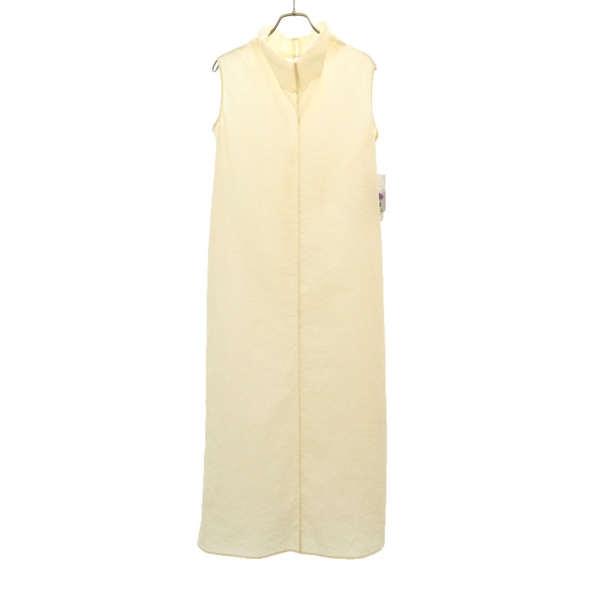 FRAY I.D フレイアイディー 未使用 ノースリーブ ハイネック シアー ロングワンピース 0 アイボリー インナー付き タグ付き レディース