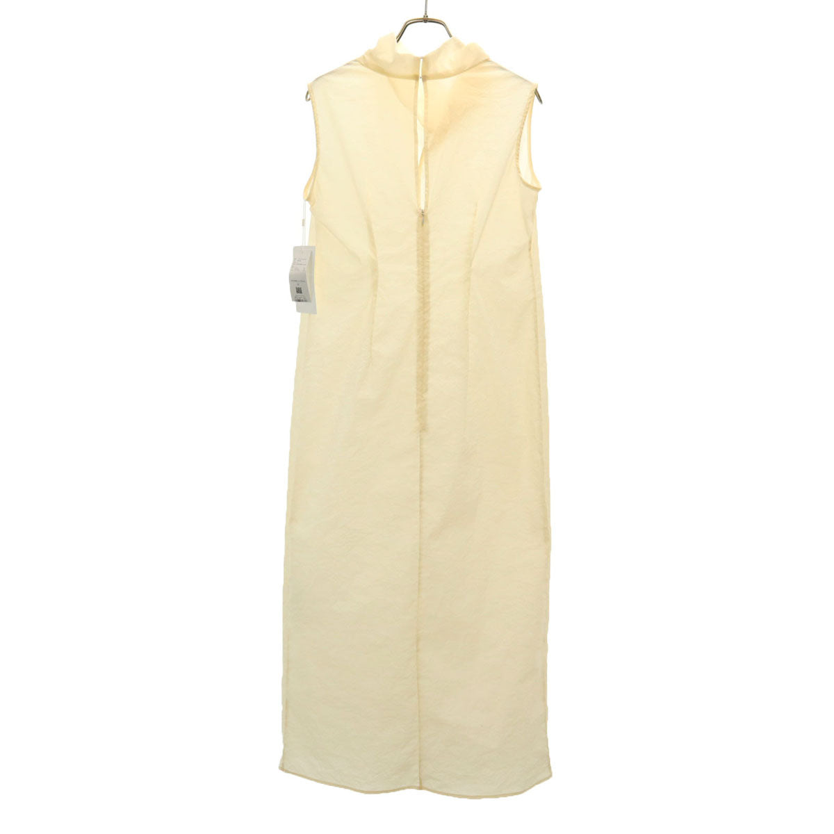 FRAY I.D フレイアイディー 未使用 ノースリーブ ハイネック シアー ロングワンピース 0 アイボリー インナー付き タグ付き レディース
