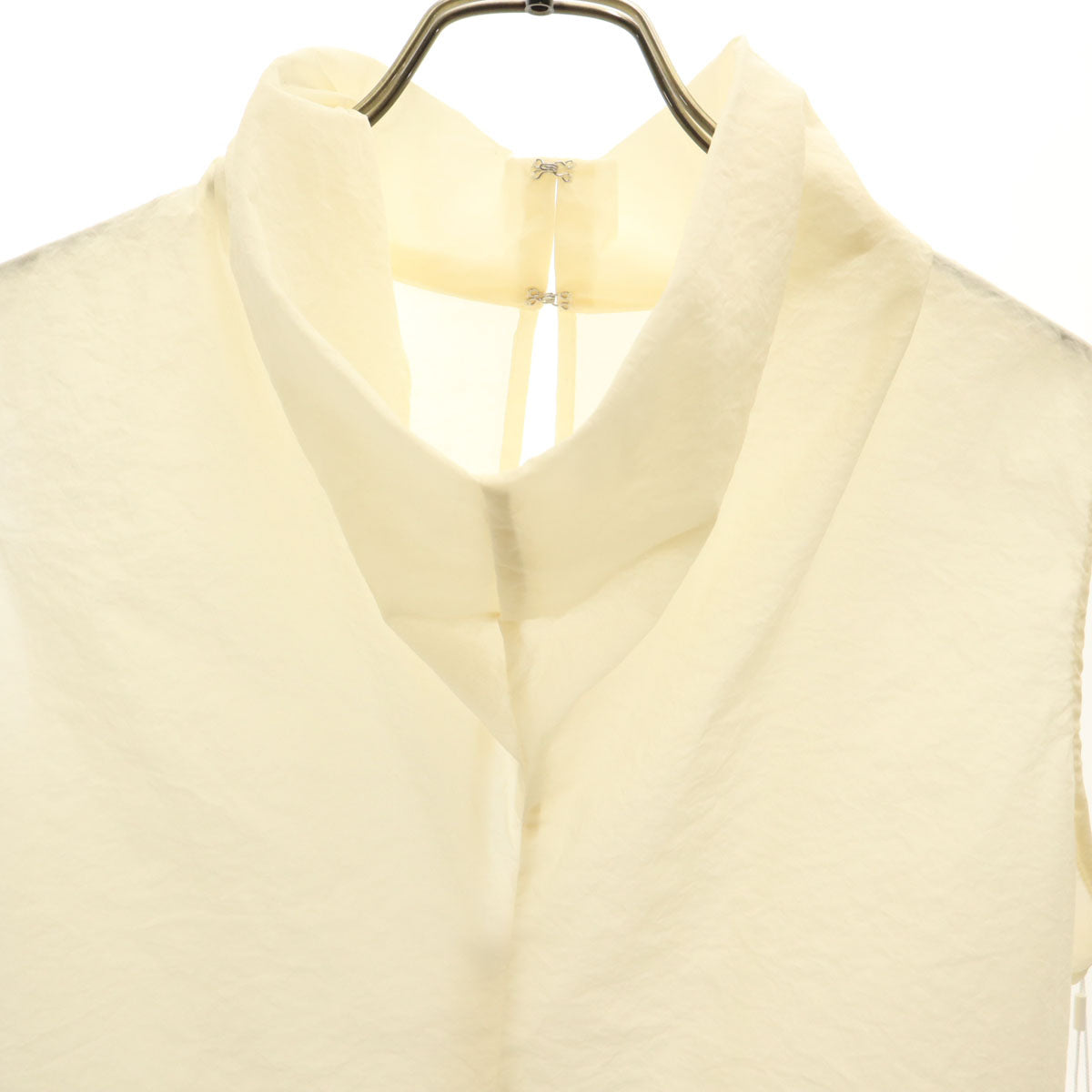 FRAY I.D フレイアイディー 未使用 ノースリーブ ハイネック シアー ロングワンピース 0 アイボリー インナー付き タグ付き レディース