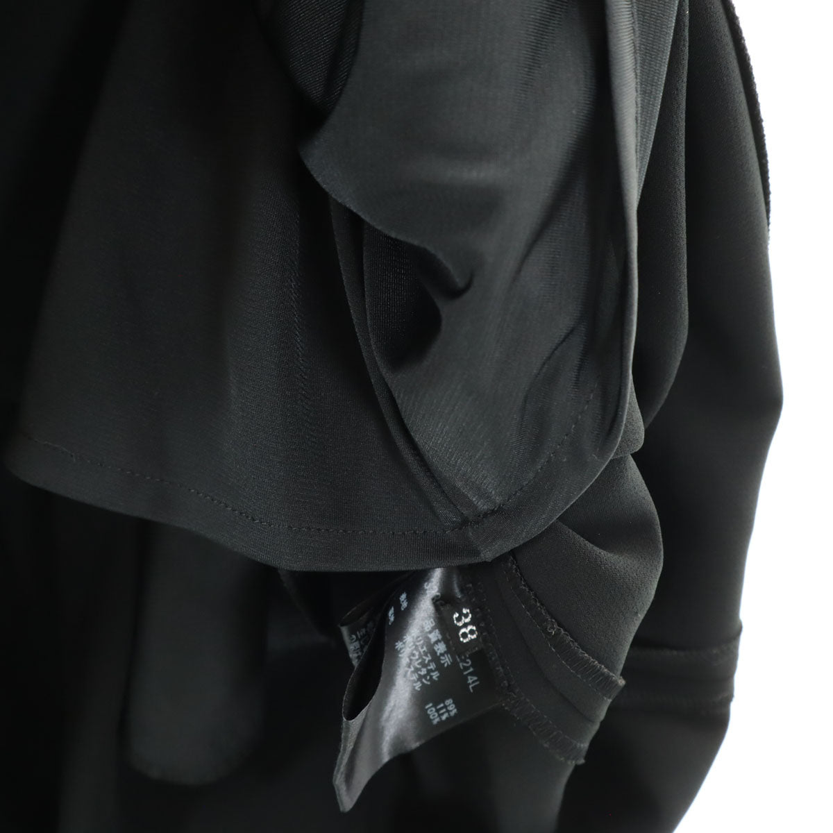 Daisy Lin デイジーリン 日本製 ノースリーブ ミニワンピース 38 ブラック フォクシー レディース