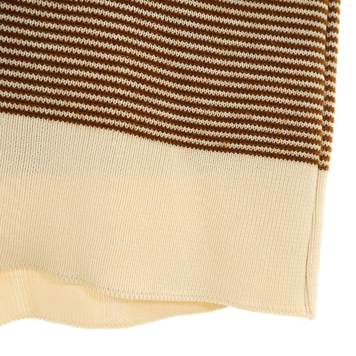 Salvatore Ferragamo サルヴァトーレフェラガモ 90s イタリア製 オールド 半袖 ニット ワンピース M ベージュ レディース