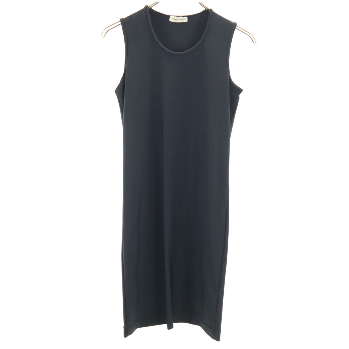 COMME des GARCONS コムデギャルソン 90s 1997年 オールド ドット ノースリーブ ストレッチ フレア ワンピース ブラック系 レディース