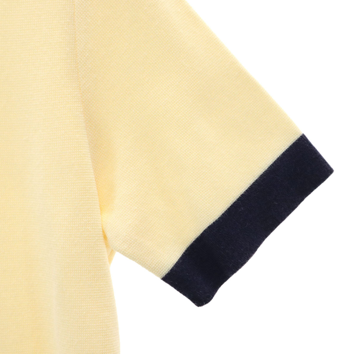 YVES SAINT LAURENT イヴサンローラン 90s 日本製 オールド 半袖 Vネック ニット ワンピース M グリームイエロー レディース