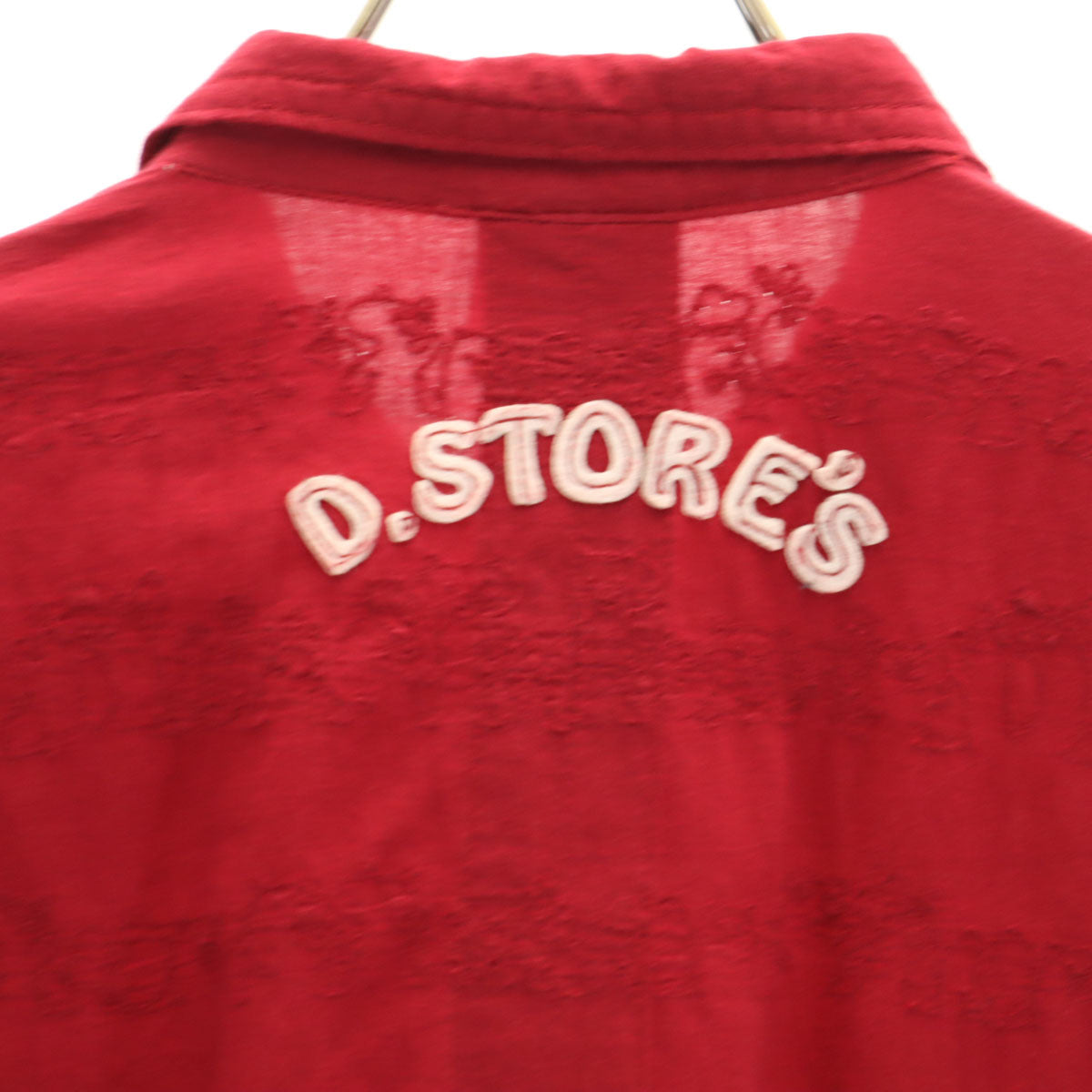 drug store's ドラッグストアーズ 半袖 シャツワンピース F レッド レディース