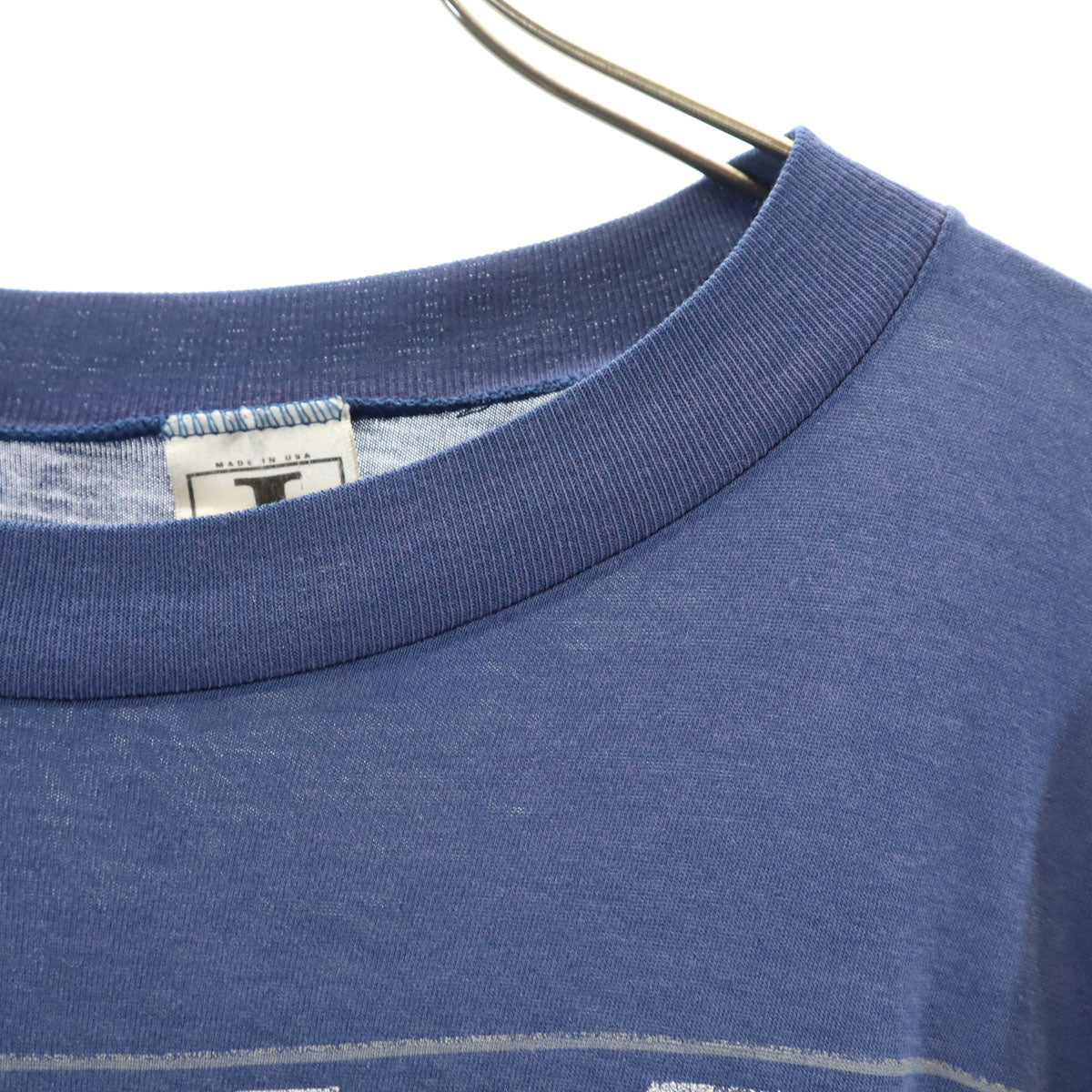 J ジェー 90s SPORTSWEAR USA製 オールド 半袖 Tシャツ ネイビー系 シングルステッチ ビッグサイズ メンズ
