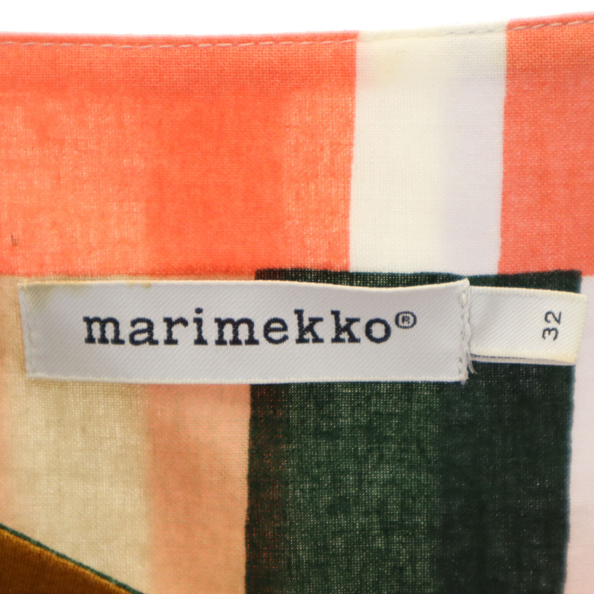 marimekko マリメッコ 総柄 半袖 ワンピース 32 レディース