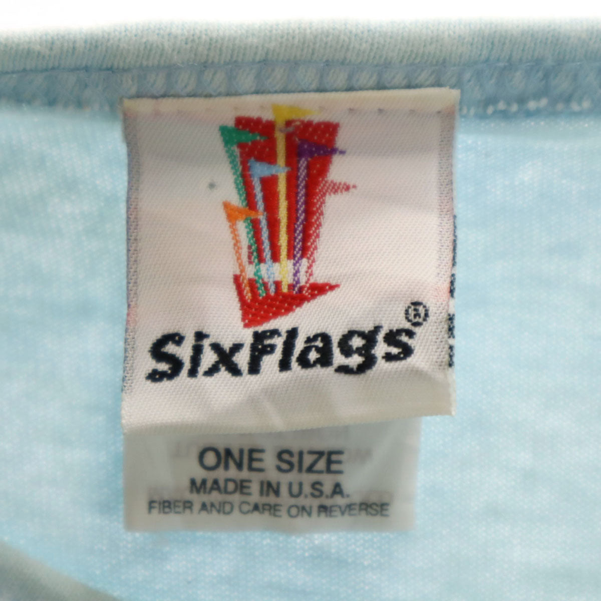 Six Flags 90s USA製 オールド ルーニーテューンズ トゥイーティー 半袖 ワンピース ONE SIZE 水色 シングルステッチ レディース