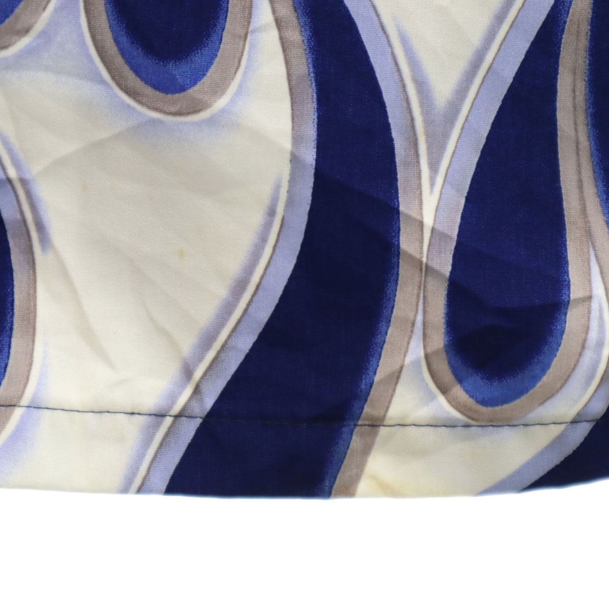 MT:2 ファイヤーパターン 半袖 オープンカラーシャツ XXXL ブルー ビッグサイズ メンズ