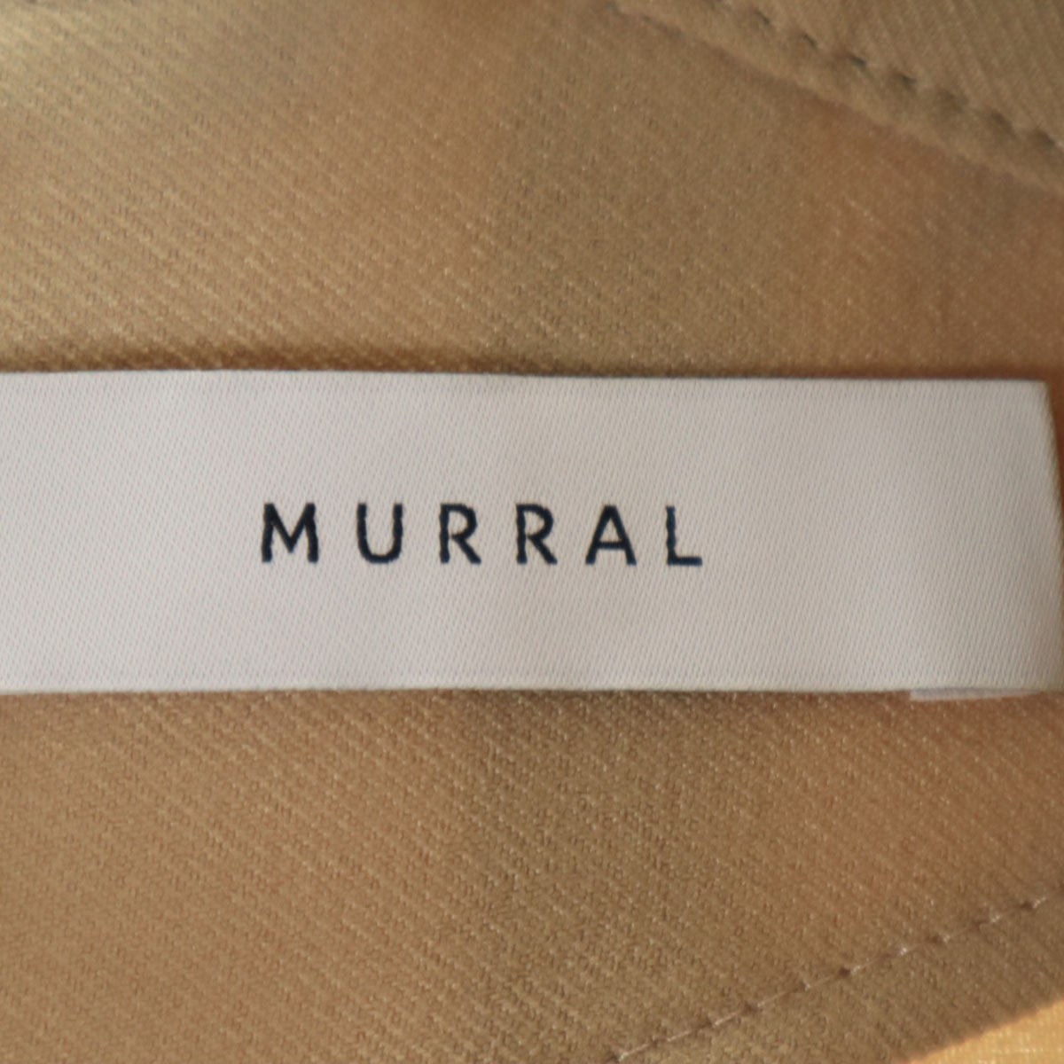 MURAL ミューラル 未使用 総柄 半袖 刺繍 ロングワンピース 1 ベージュ タグ付き レディース