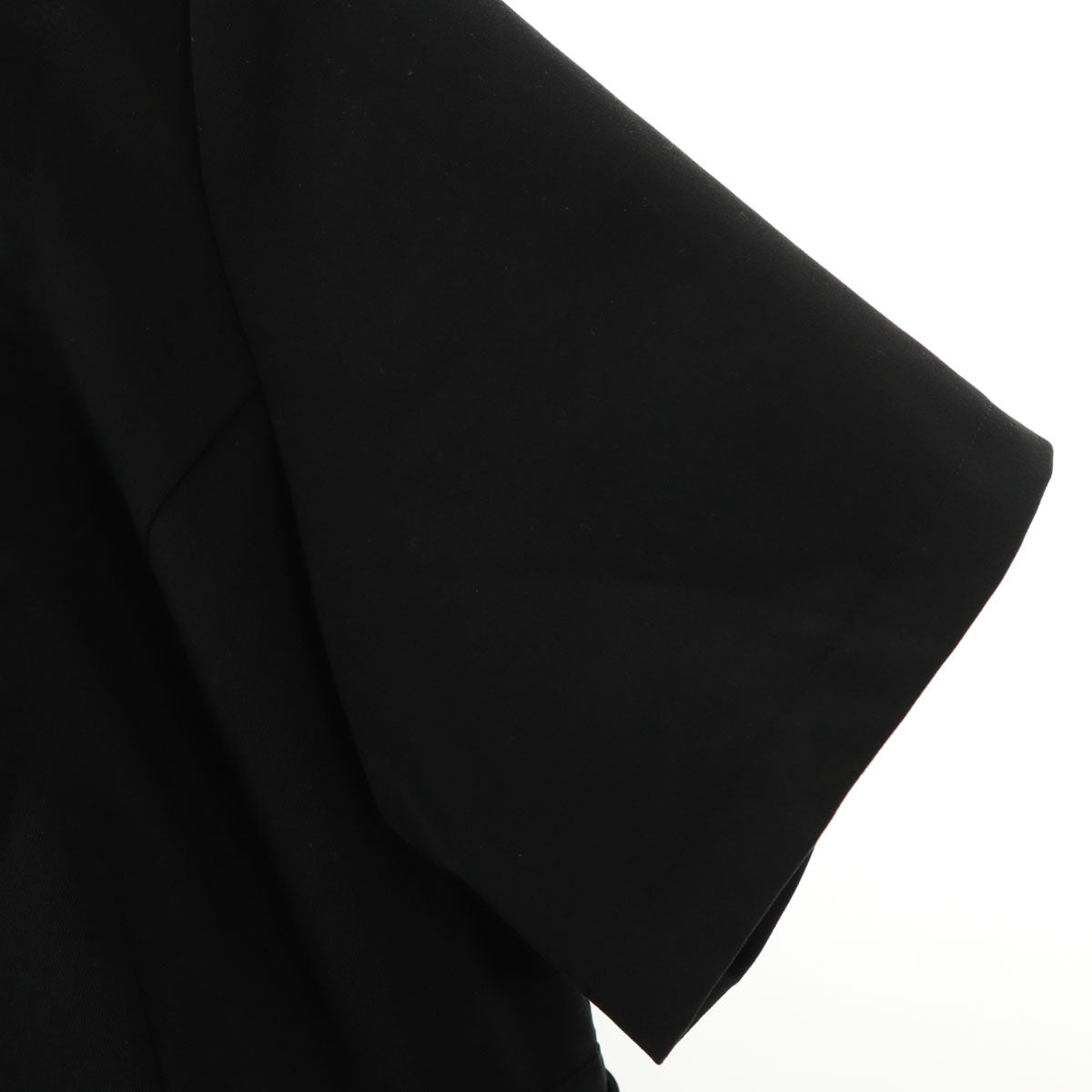 Re:poris レポリス 日本製 半袖 ハーフボタン ロングワンピース ブラック系 レディース