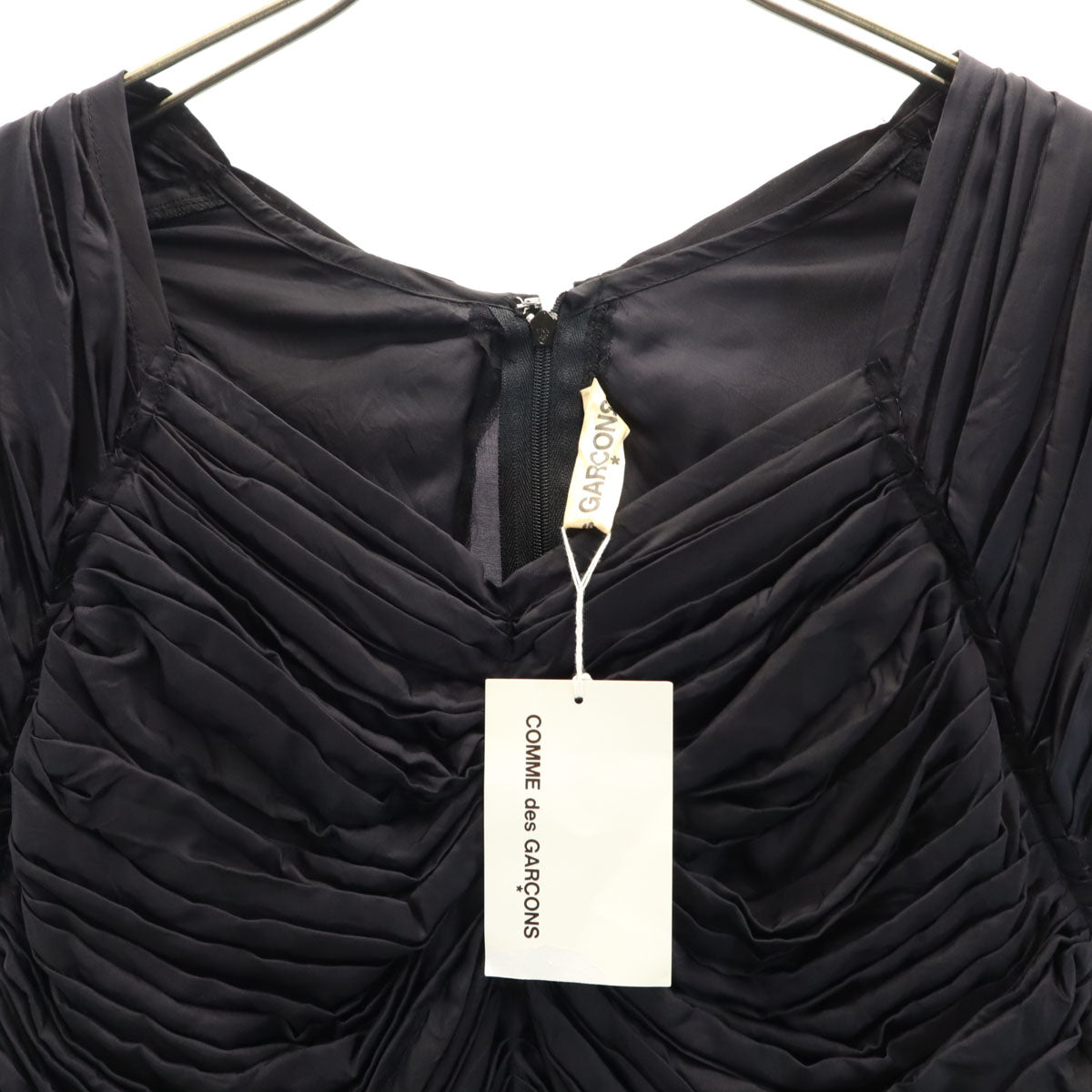 COMME des GARCONS コムデギャルソン 00s 2000年 未使用 日本製 オールド ノースリーブ ワンピース M ブラック レディース