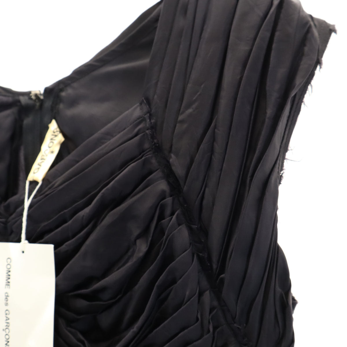 COMME des GARCONS コムデギャルソン 00s 2000年 未使用 日本製 オールド ノースリーブ ワンピース M ブラック レディース