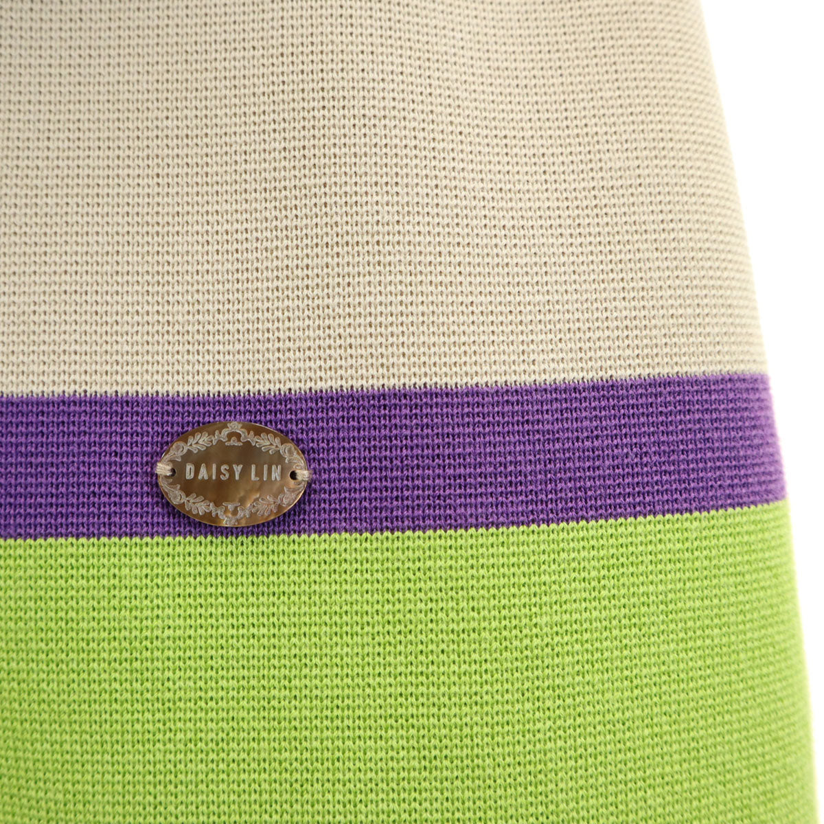 FOXEY フォクシー 日本製 半袖 ニット ミニワンピース 40 ベージュ レディース