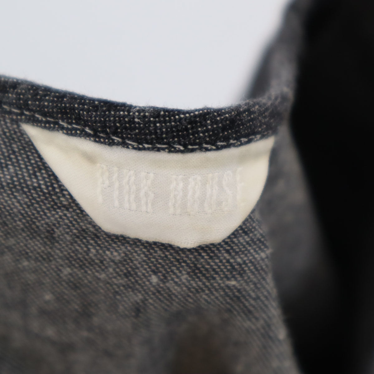 PINK HOUSE ピンクハウス 7分袖 ワッペン ロングワンピース グレー系 レディース