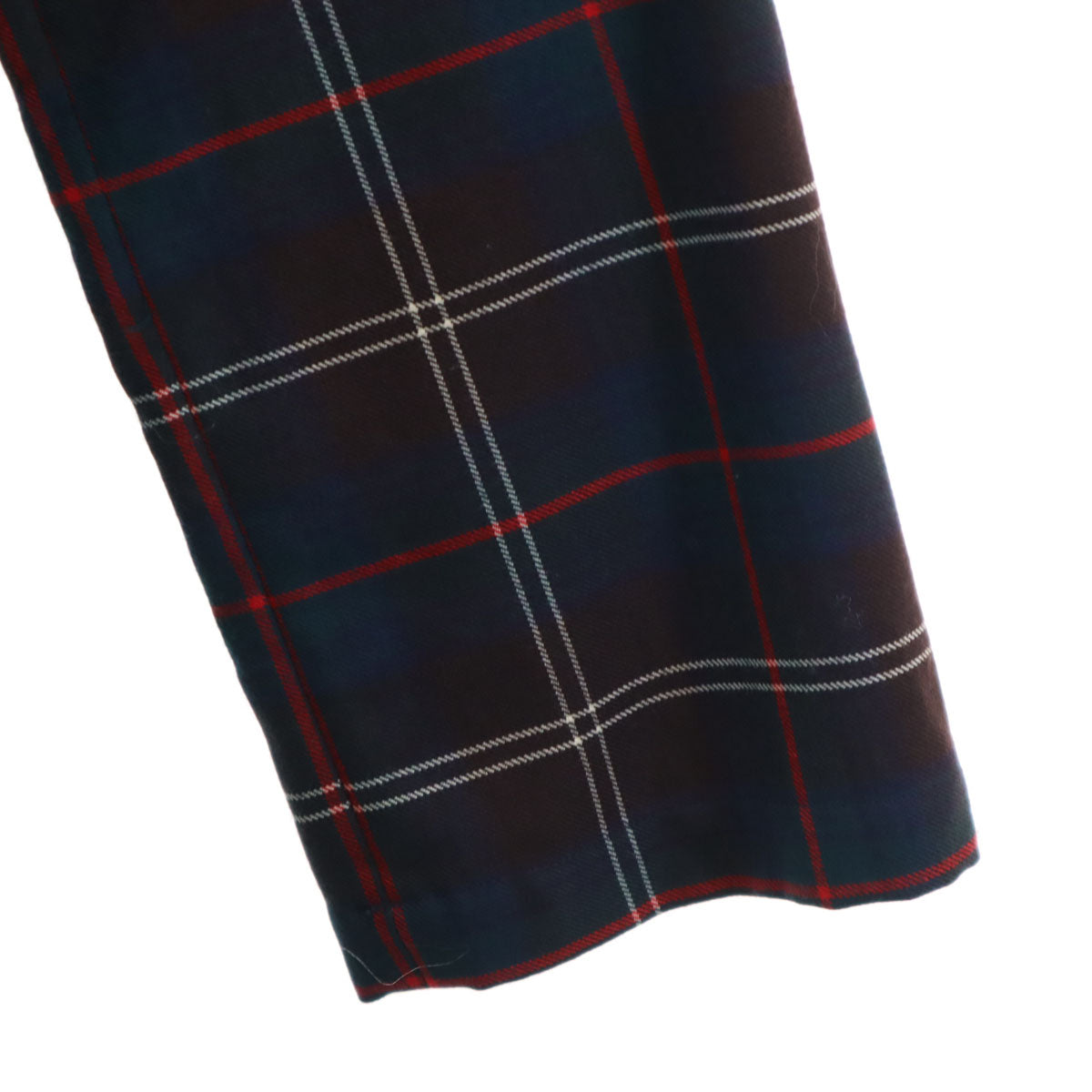 JUNYA WATANABE COMME des GARCONS ジュンヤワタナベコムデギャルソン オールド チェック柄 長袖 チャイナ ロングワンピース ブラウン系 レディース