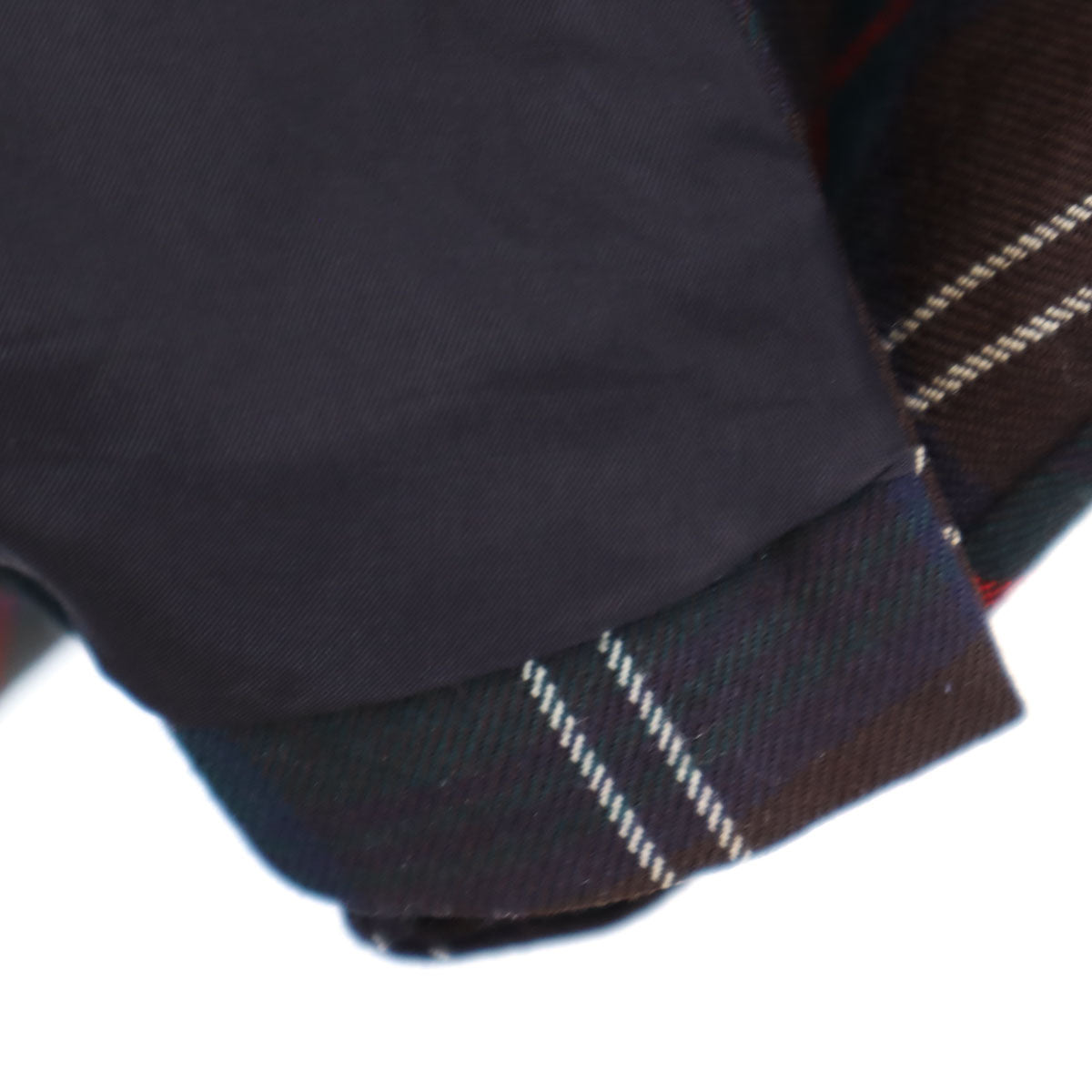 JUNYA WATANABE COMME des GARCONS ジュンヤワタナベコムデギャルソン オールド チェック柄 長袖 チャイナ ロングワンピース ブラウン系 レディース