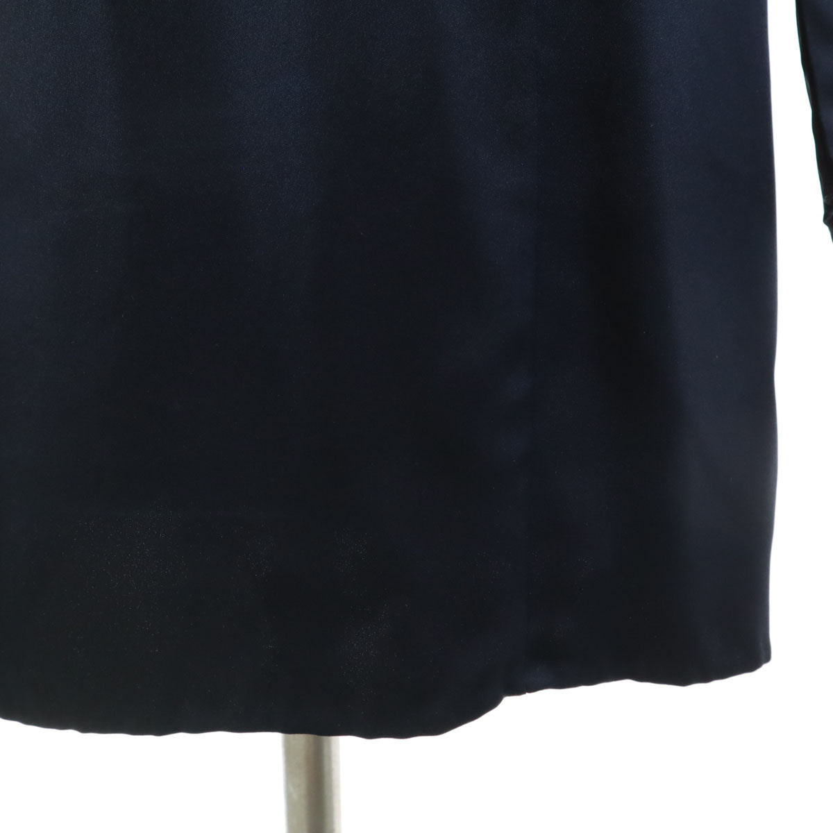 GUCCI グッチ イタリア製 シルク 長袖 ミニ シャツワンピース 38 黒 レディース